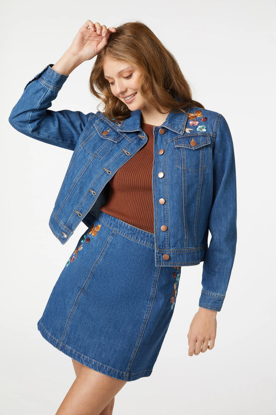 Flora Embroidered Jacket - Olabens