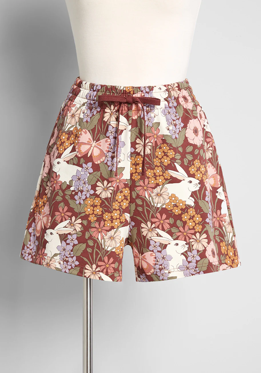 Hopping Good Time Drawstring Shorts - Olabens