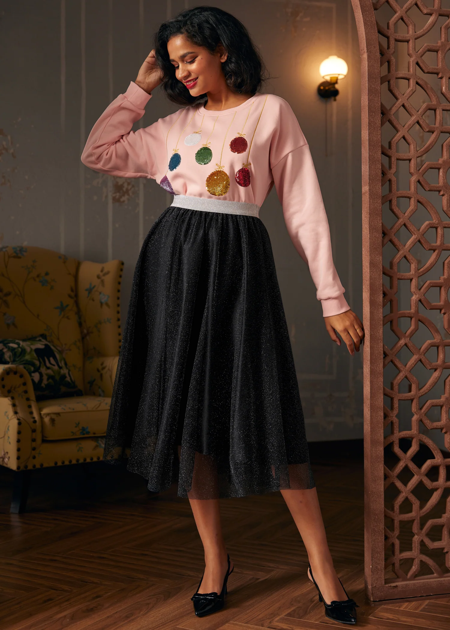 Festive Folly Ball Sweatshirt - Olabens