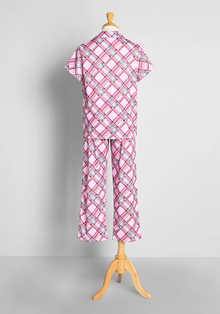 Sugarplum Plaid Dreams Pajama Set - Olabens