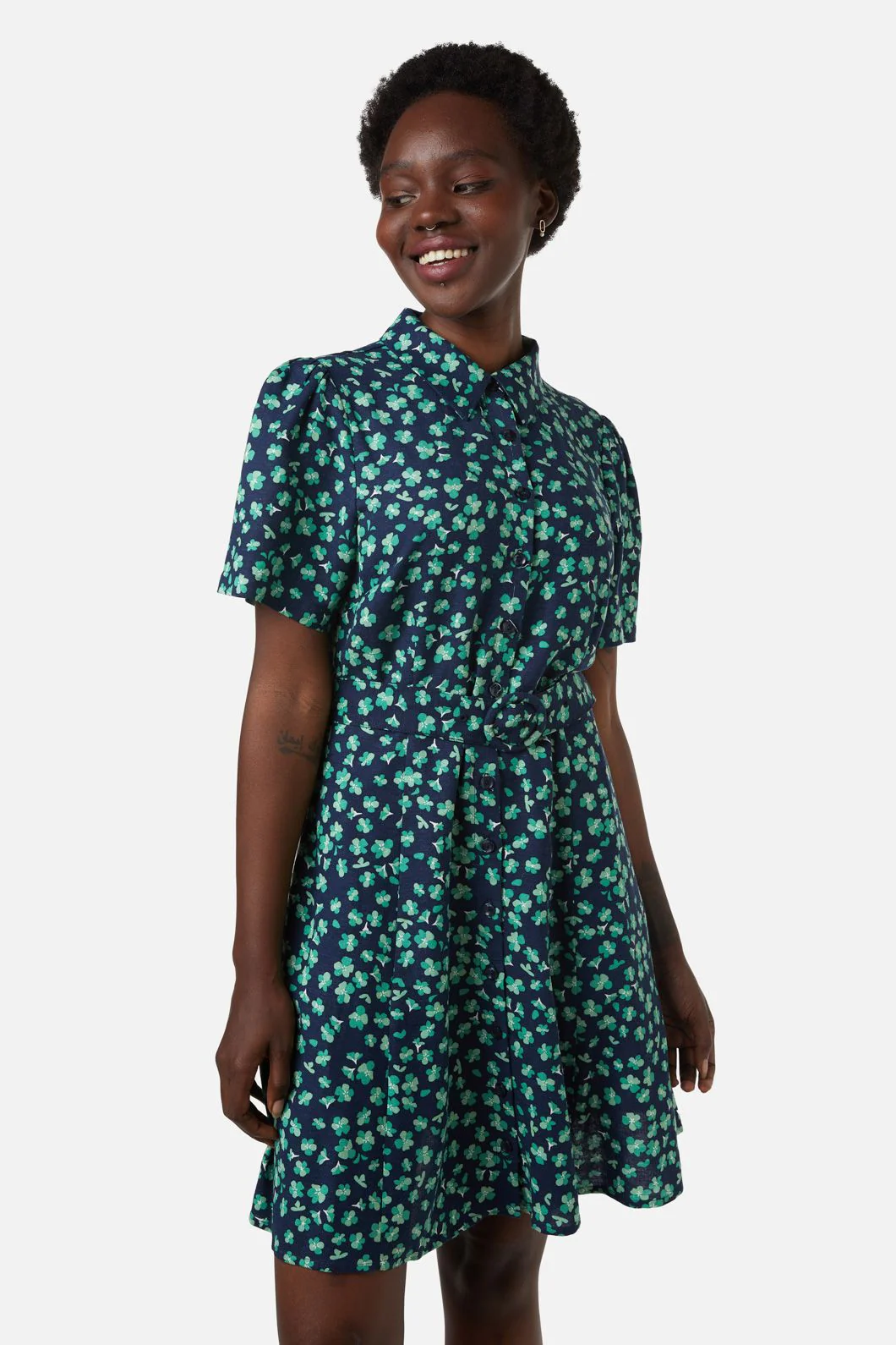 Mille Fleur Shirt Dress - Olabens