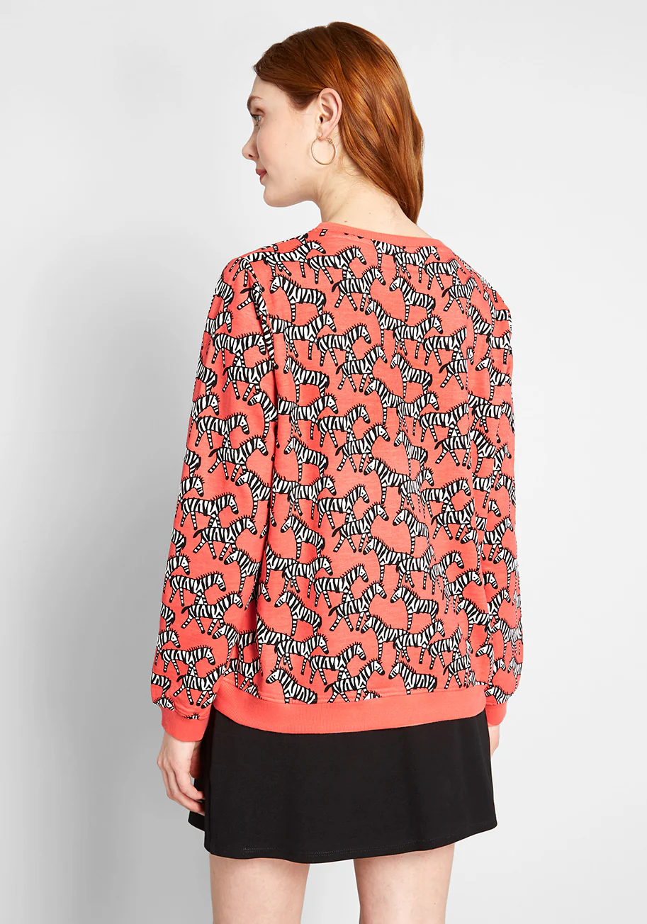 From A to Zebra Graphic Sweatshirt - Olabens