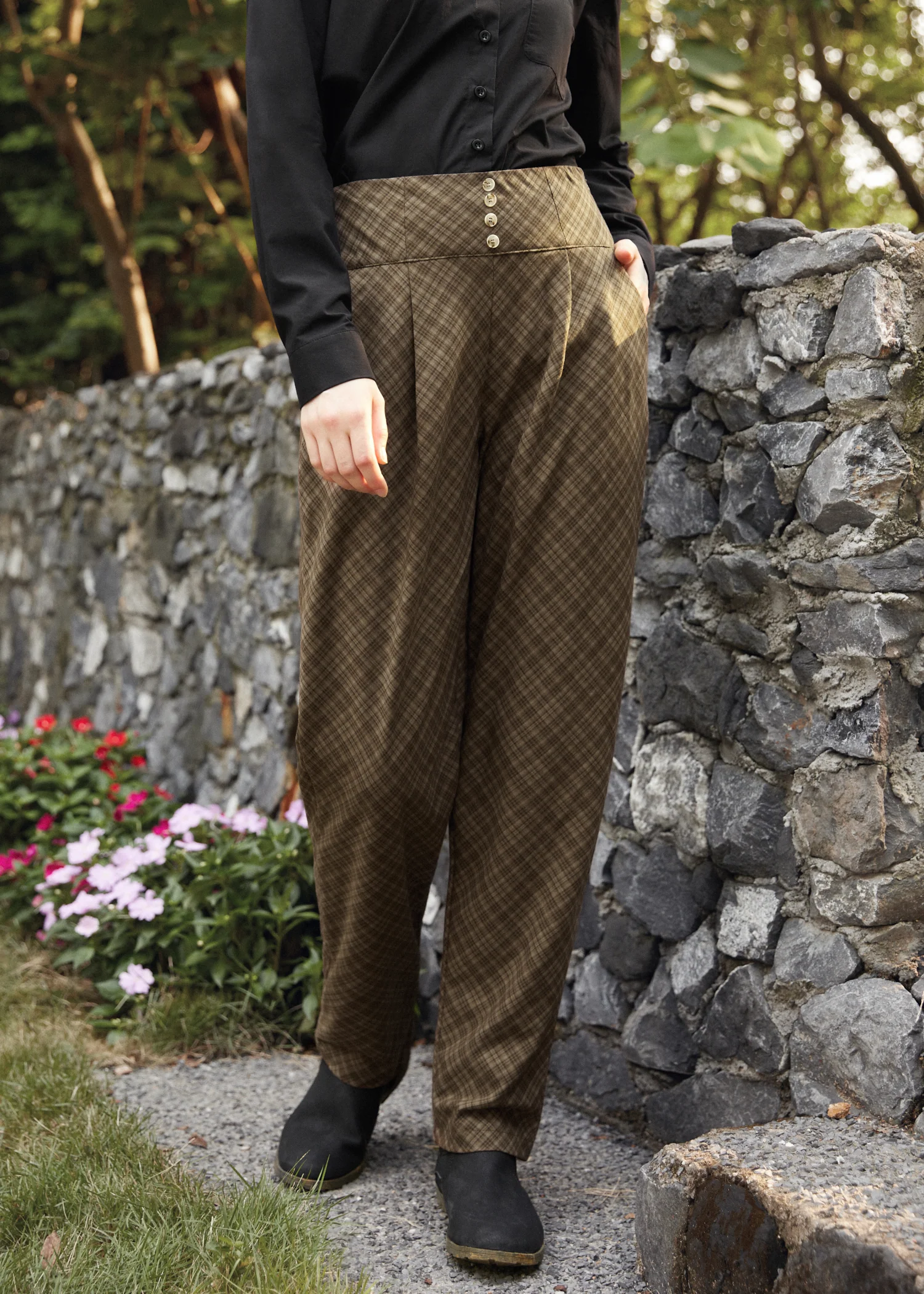 Once Upon a Twirl Pleated Trouser - Olabens