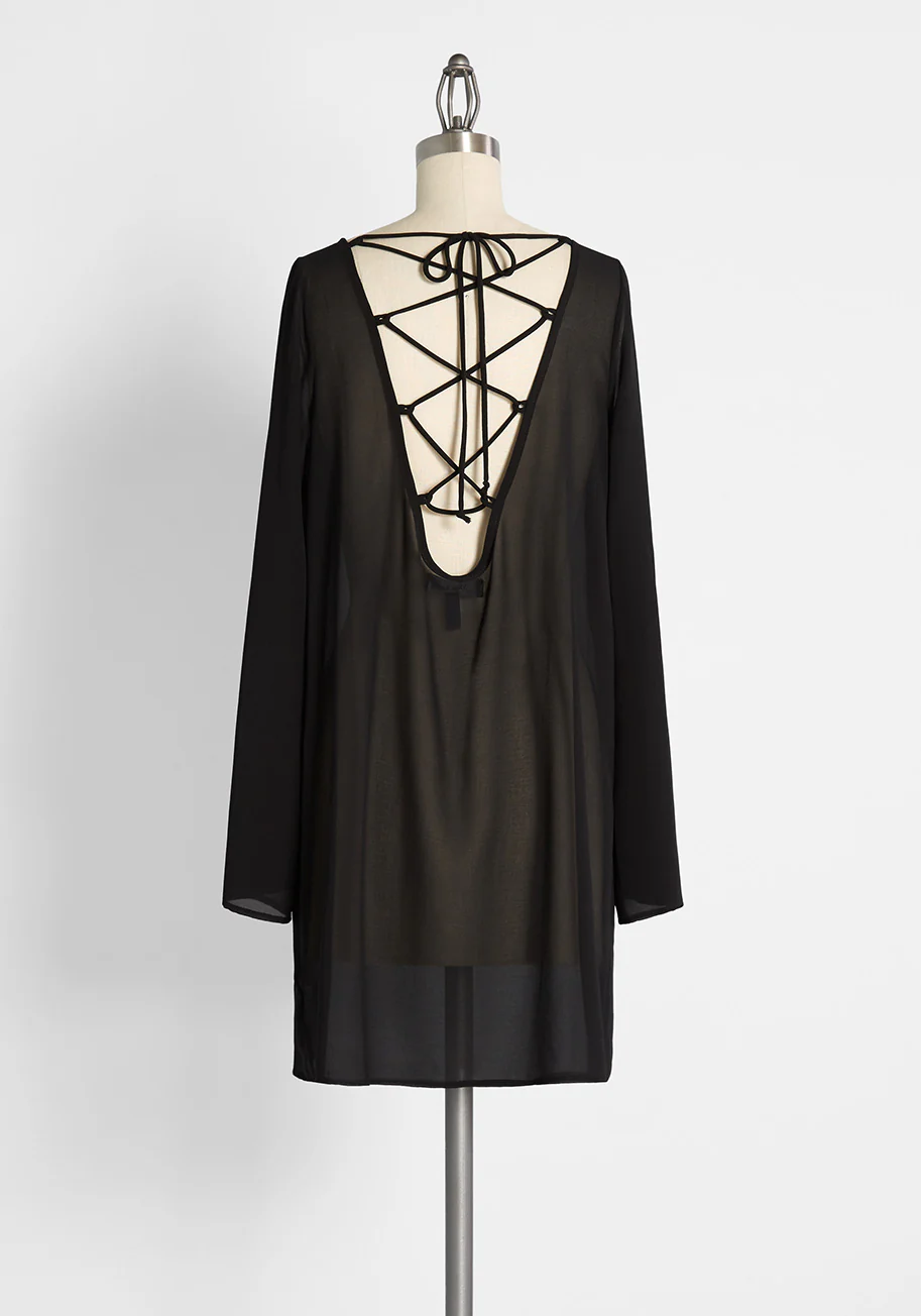 Sleek to Shorefront Swimsuit Cover-Up Shift Dress - Olabens