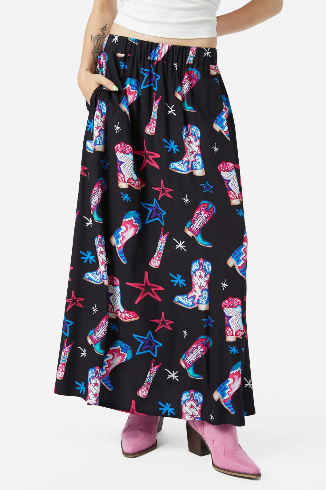 Face The Wind Long Skirt - Olabens