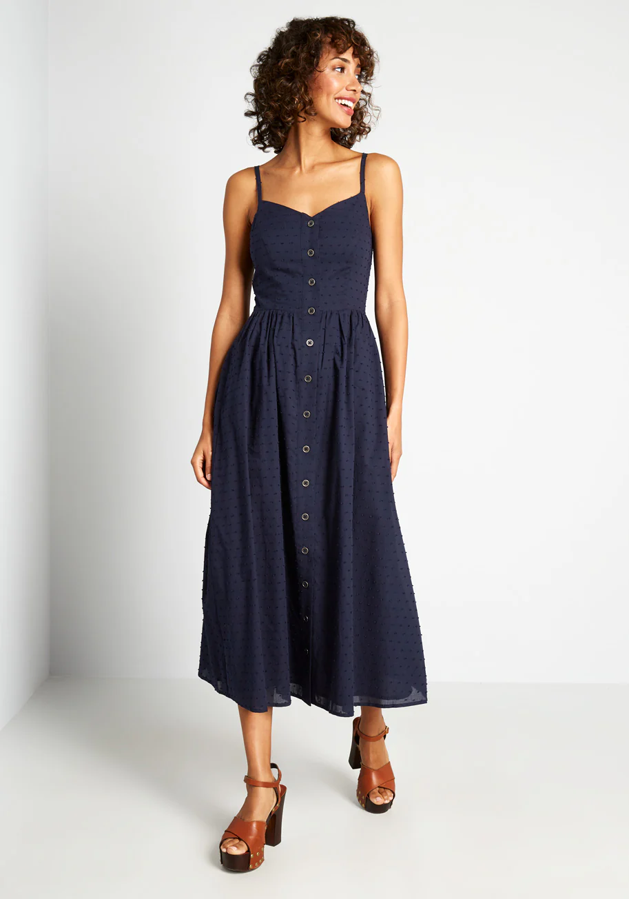 Quite Clearly Charismatic Midi Dress - Olabens