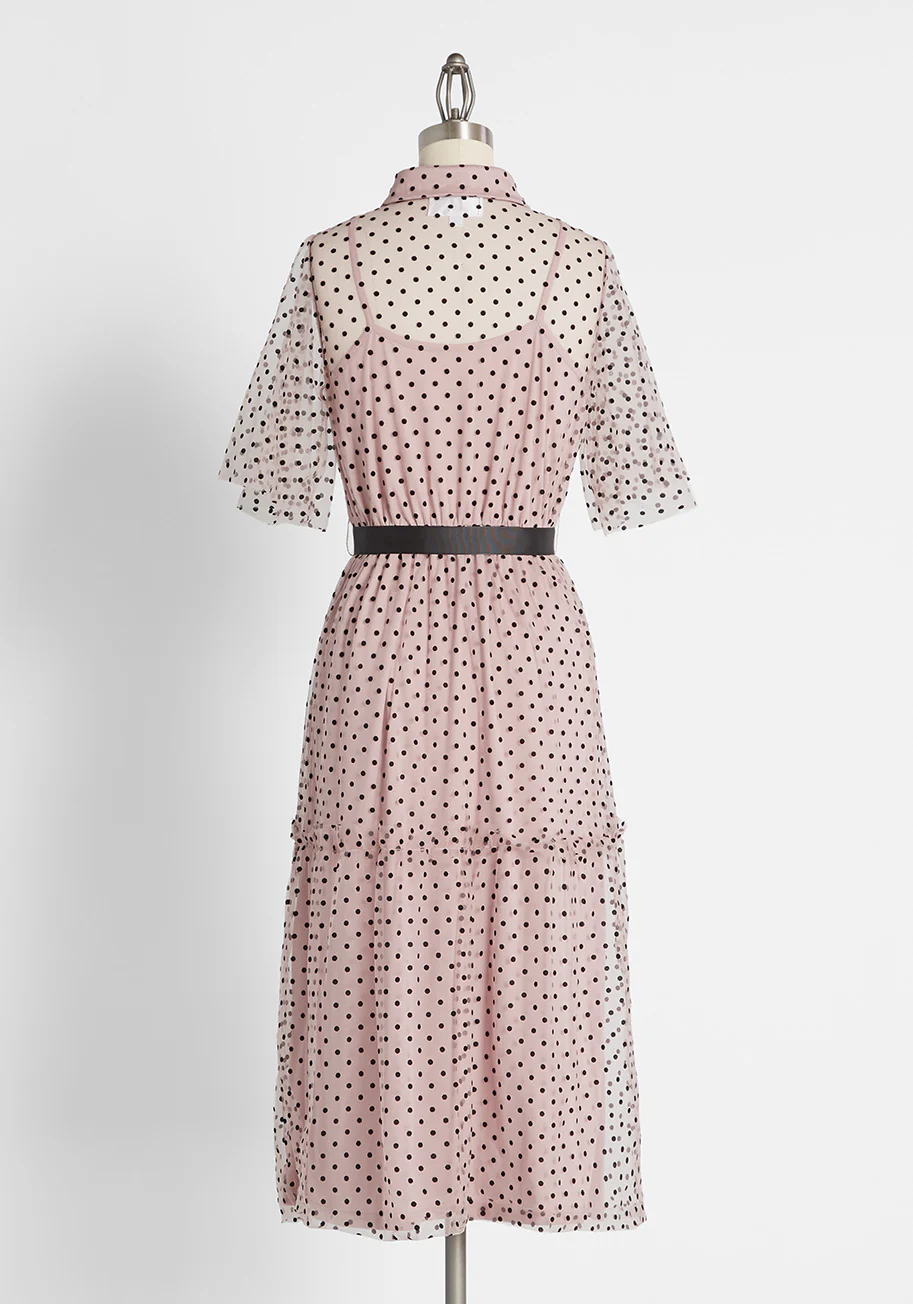 Dotted Darling Midi Dress - Olabens