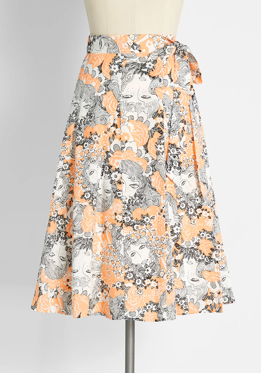 Peeking at Perfection A-Line Skirt - Olabens