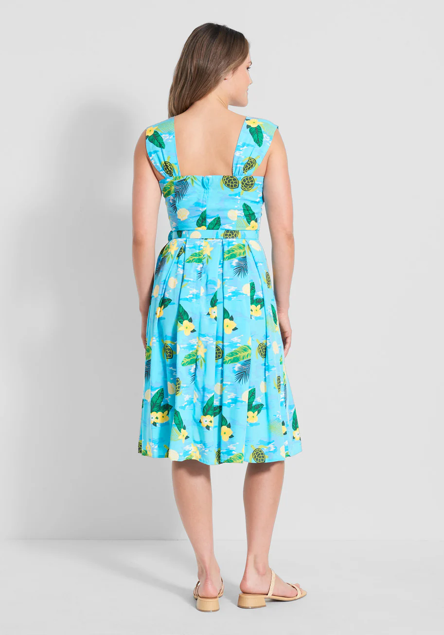 Isnyt x Collectif Turtle Bay Social Swing Dress - Olabens
