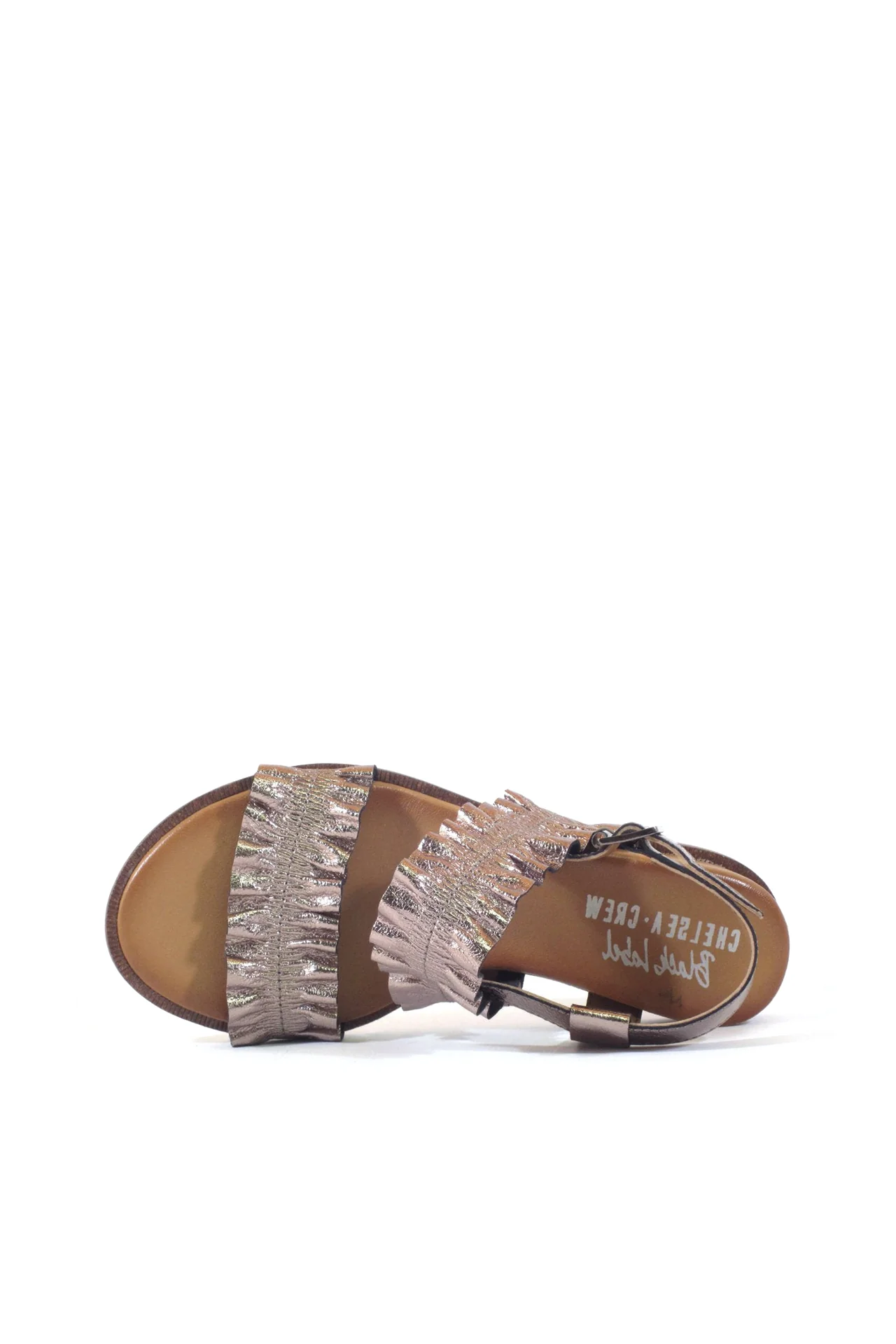 Roche Ruched Leather Sandals - Olabens