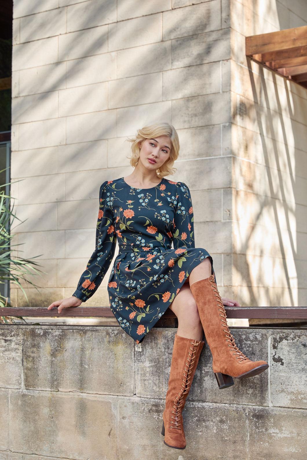 Esmerelda Floral Mini Dress - Olabens