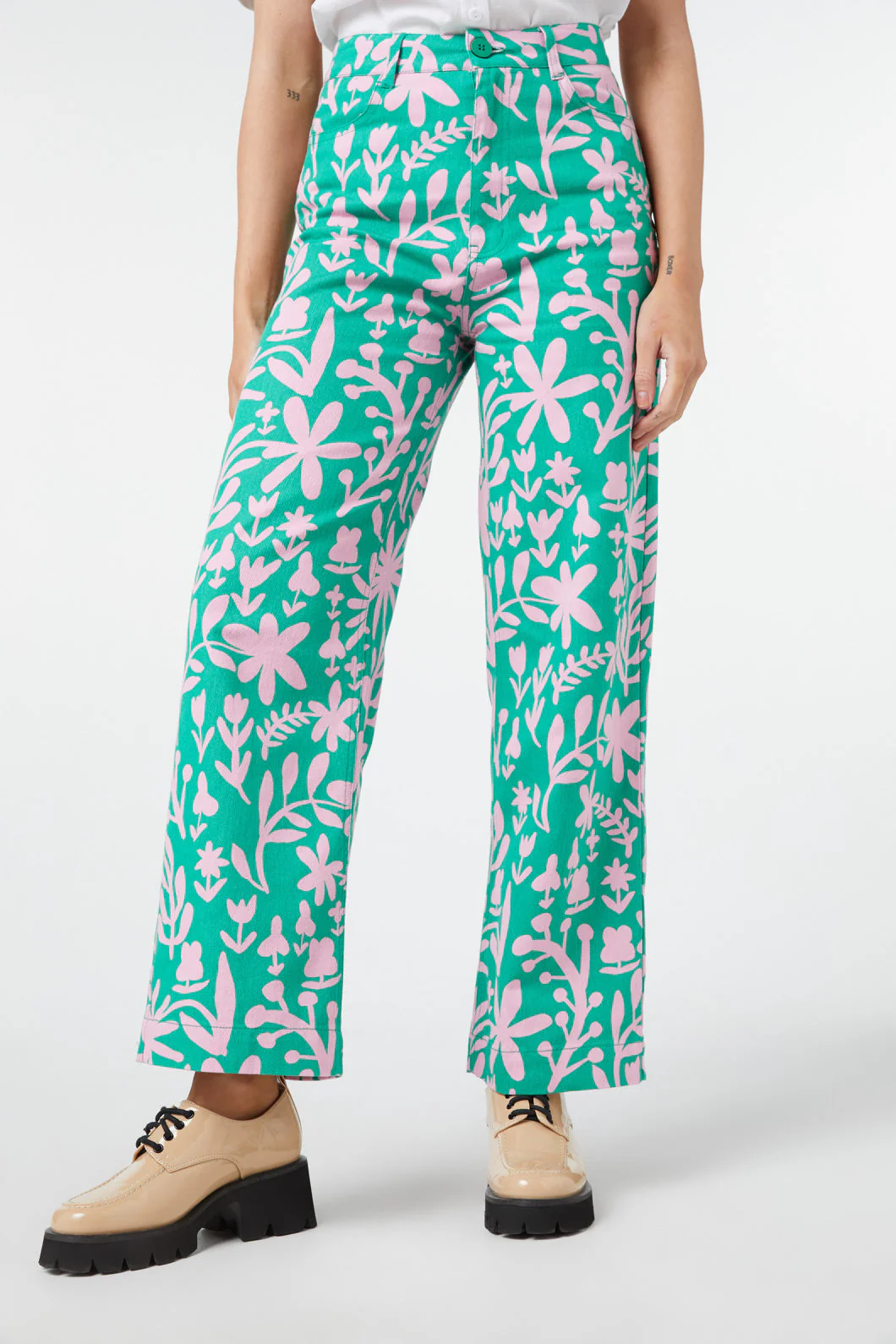 Della Floral Printed Jean - Olabens
