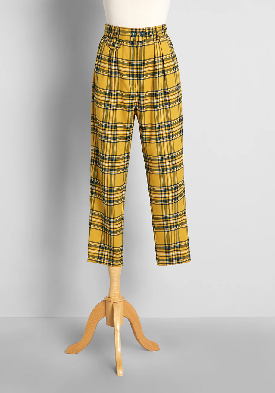 Falling Plaid-ly In Love Pants - Olabens
