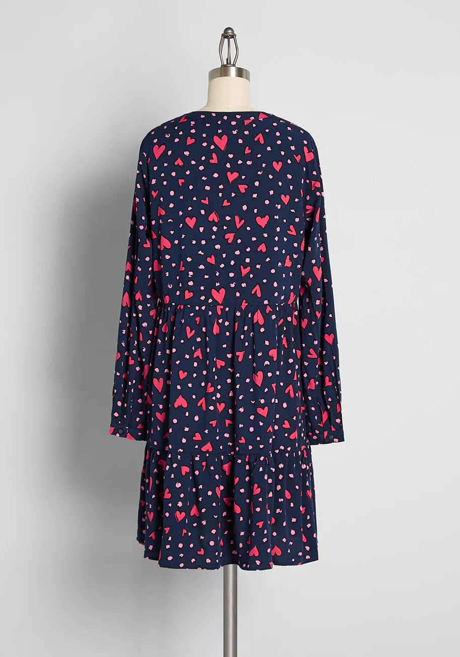 Just A Little Love Spell Smock Dress - Olabens