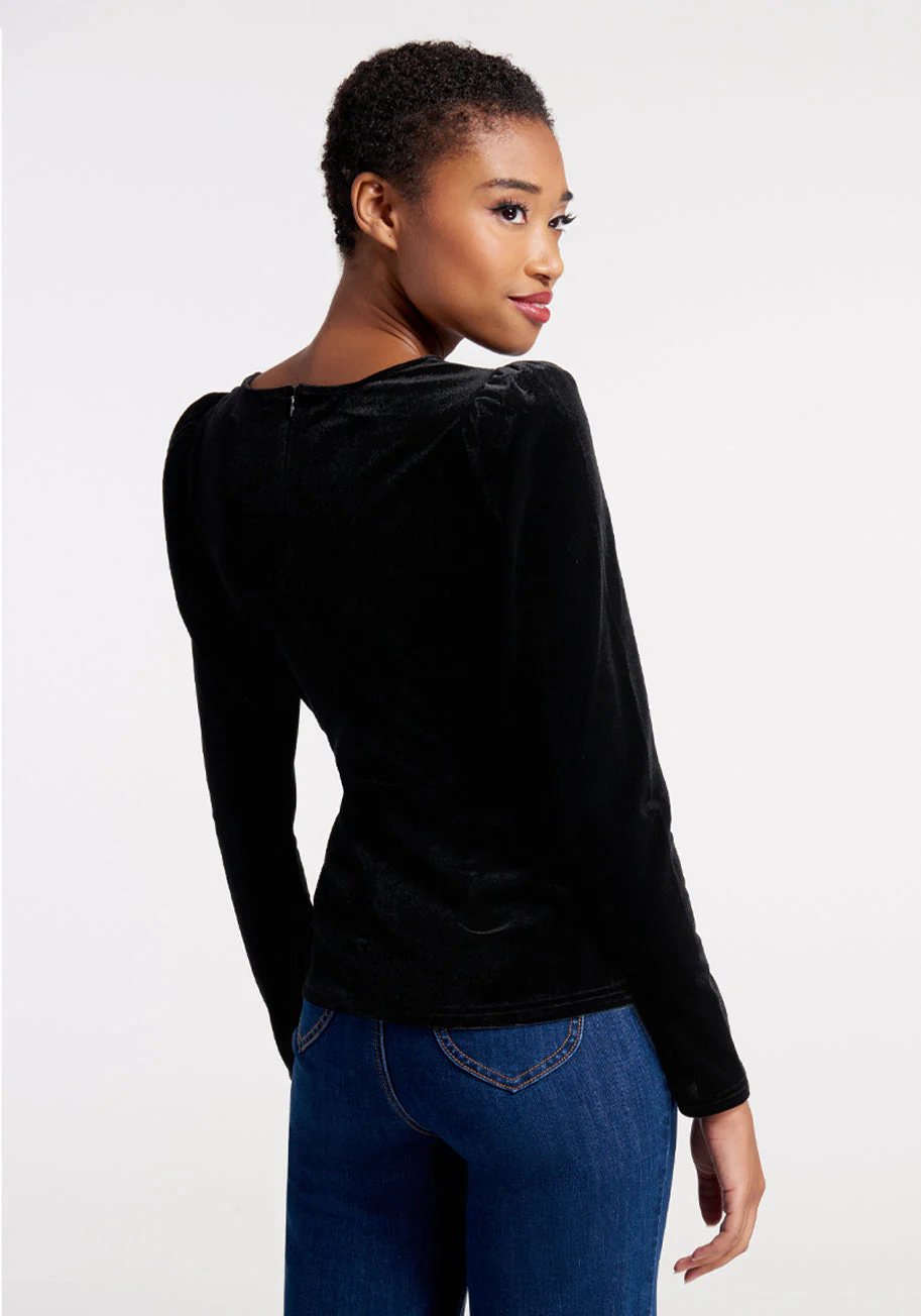 My First Crush Velvet Top - Olabens