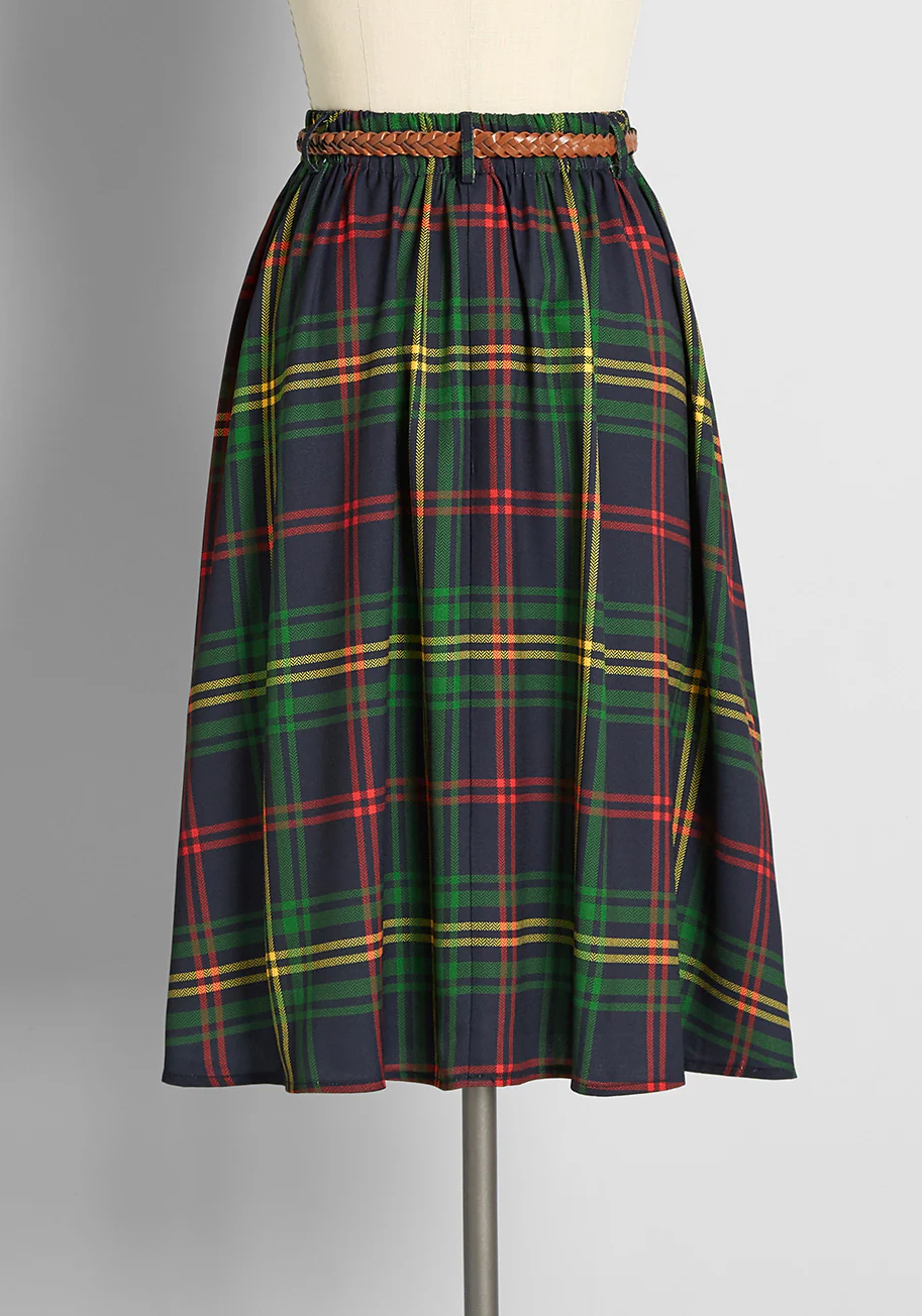 Breathtaking Tiger Lilies Midi Skirt - Olabens