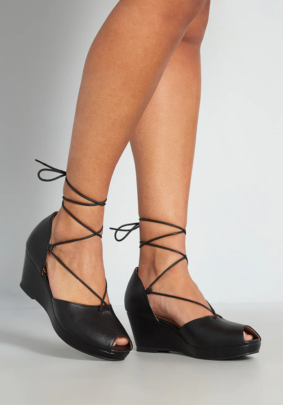 Lulu Hun x Collectif Cross My Heart Hope to Tie Wedge - Olabens