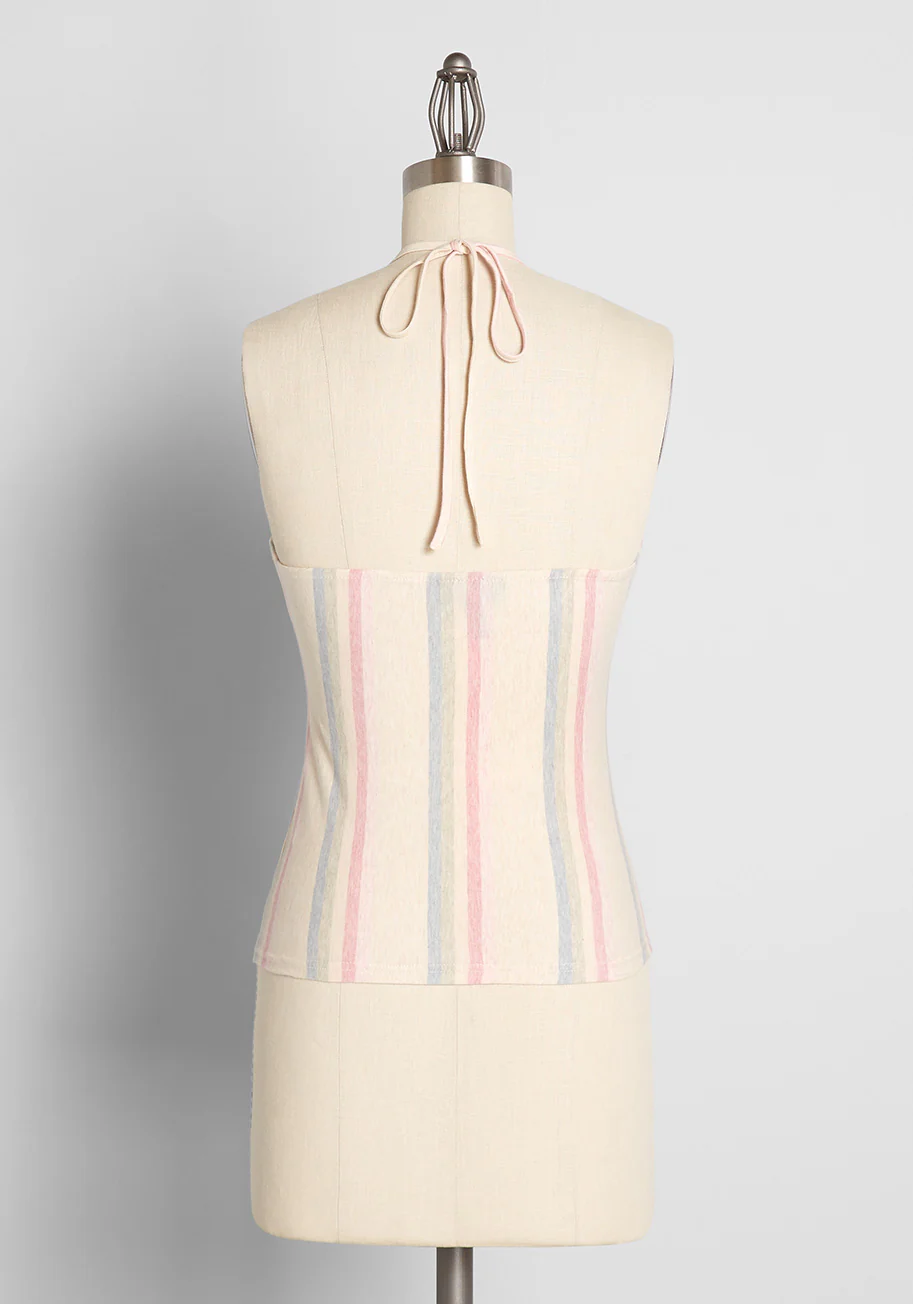 Sun-Drenched Sweetness Halter Top - Olabens