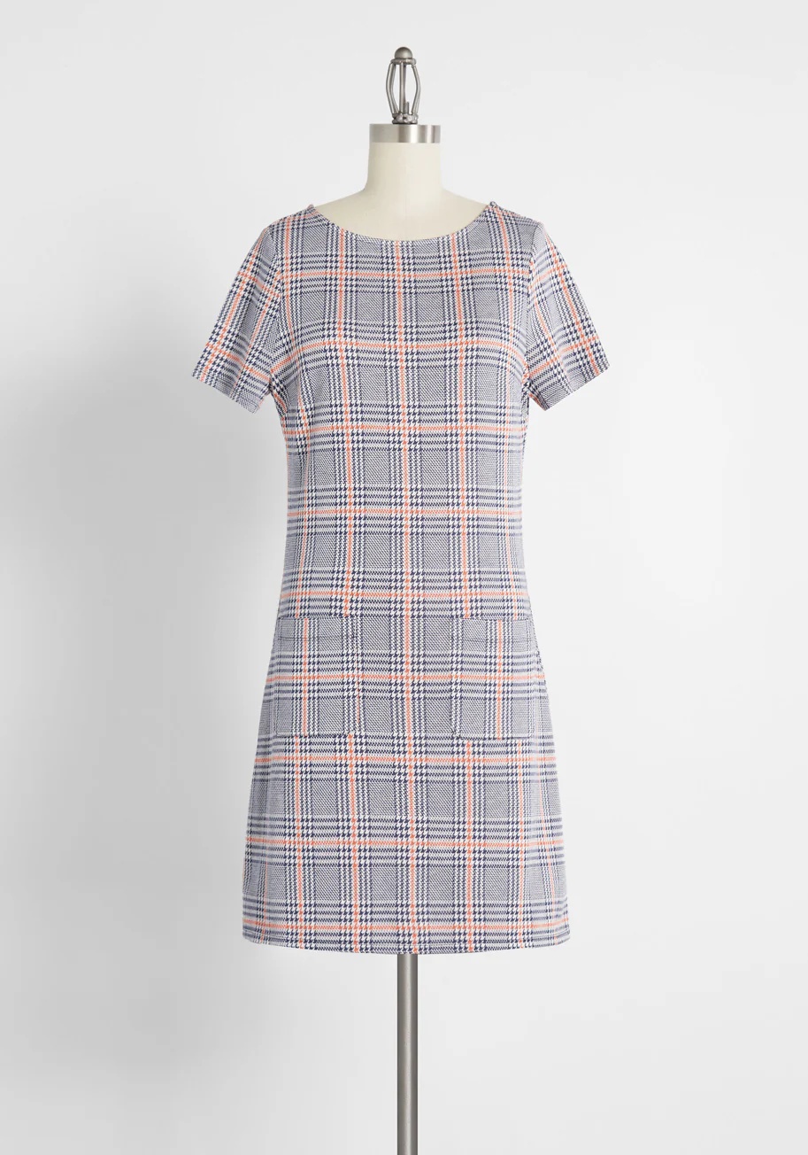 Don't Be Plaid About Fall Shift Dress - Olabens