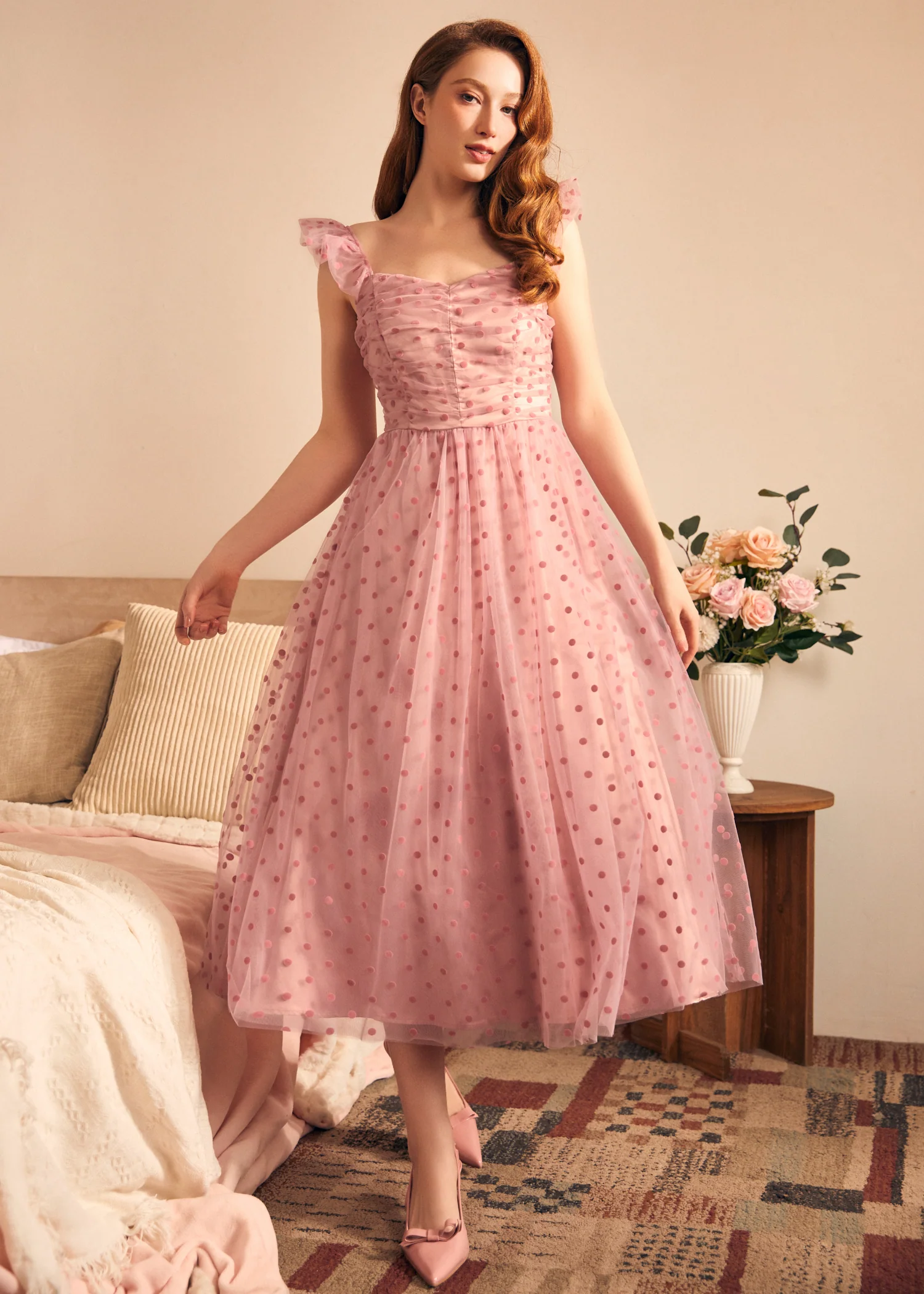 Midsummer Flutter Fit & Flare Dress - Olabens