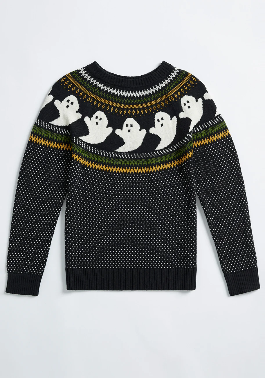 However It Ghosts Fair Isle Pullover - Olabens