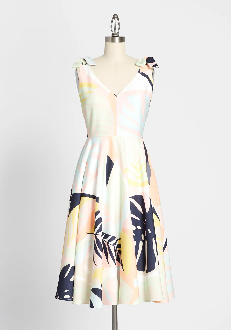 Isnyt x Hutch In Summery Tie-Shoulder Dress - Olabens