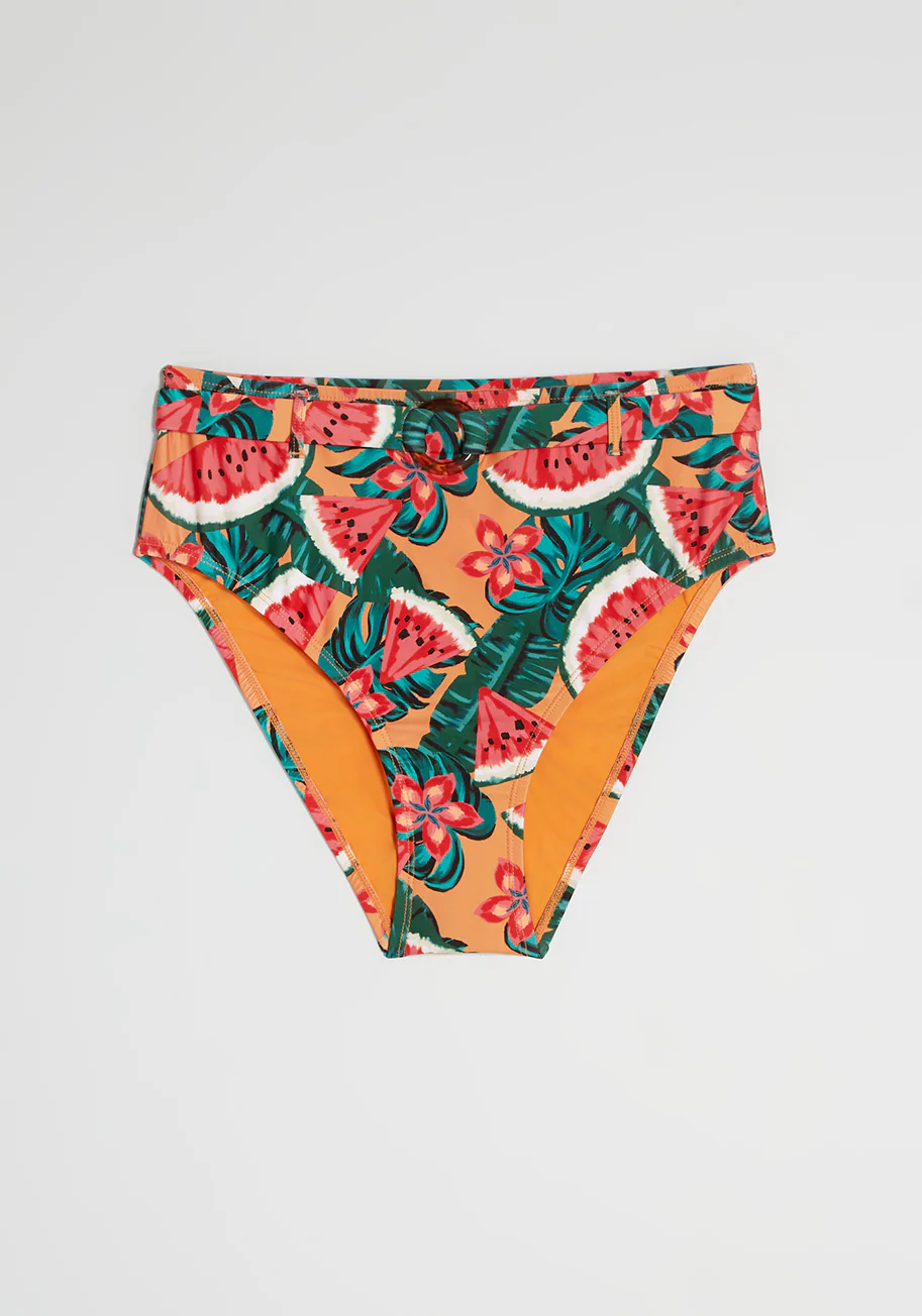 Boardwalk Bliss High-Waisted Bikini Bottom - Olabens