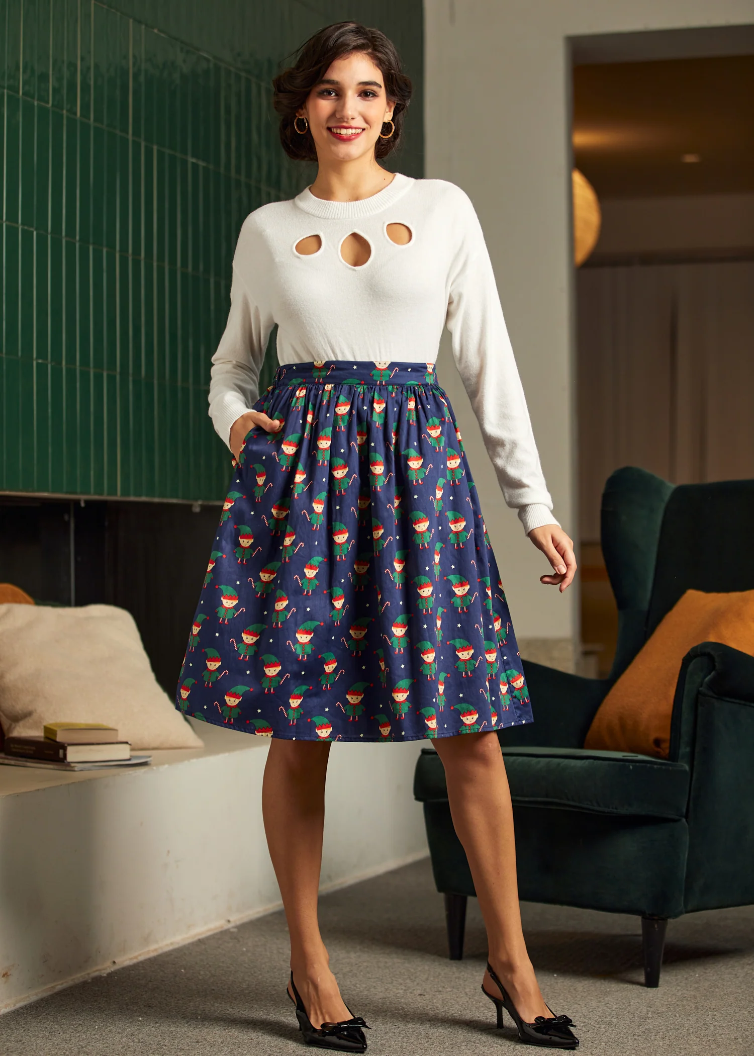More Than Charming Cotton Skirt - Olabens