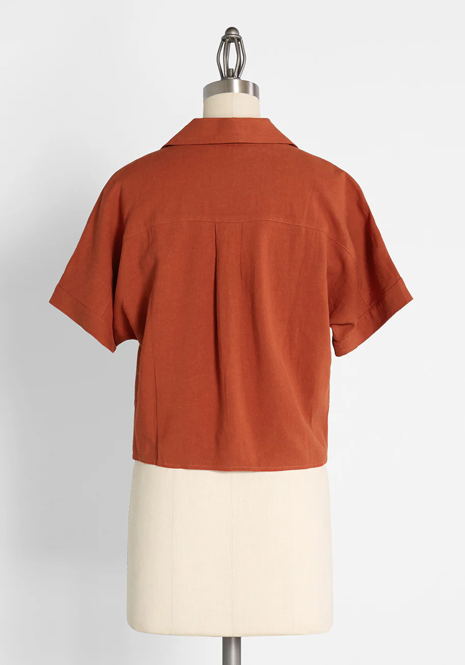 Tied and True Tie-Front Shirt - Olabens