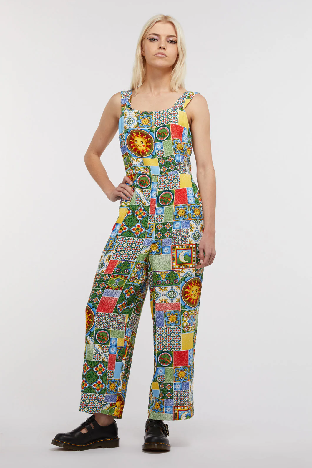 Majolica Viscose Jumpsuit - Olabens