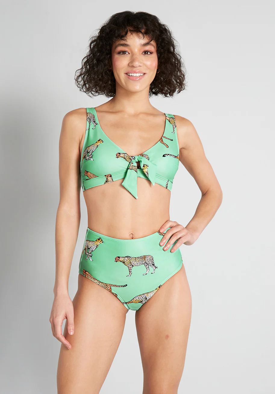 The Sara High-Waisted Bikini Bottom - Olabens