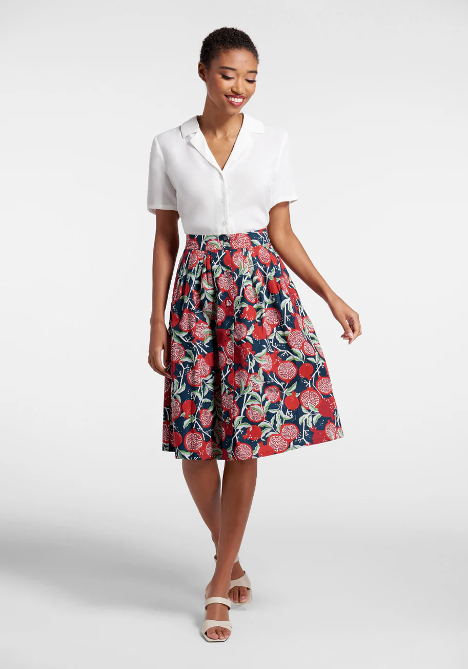 The Swing Of Things A-Line Skirt - Olabens