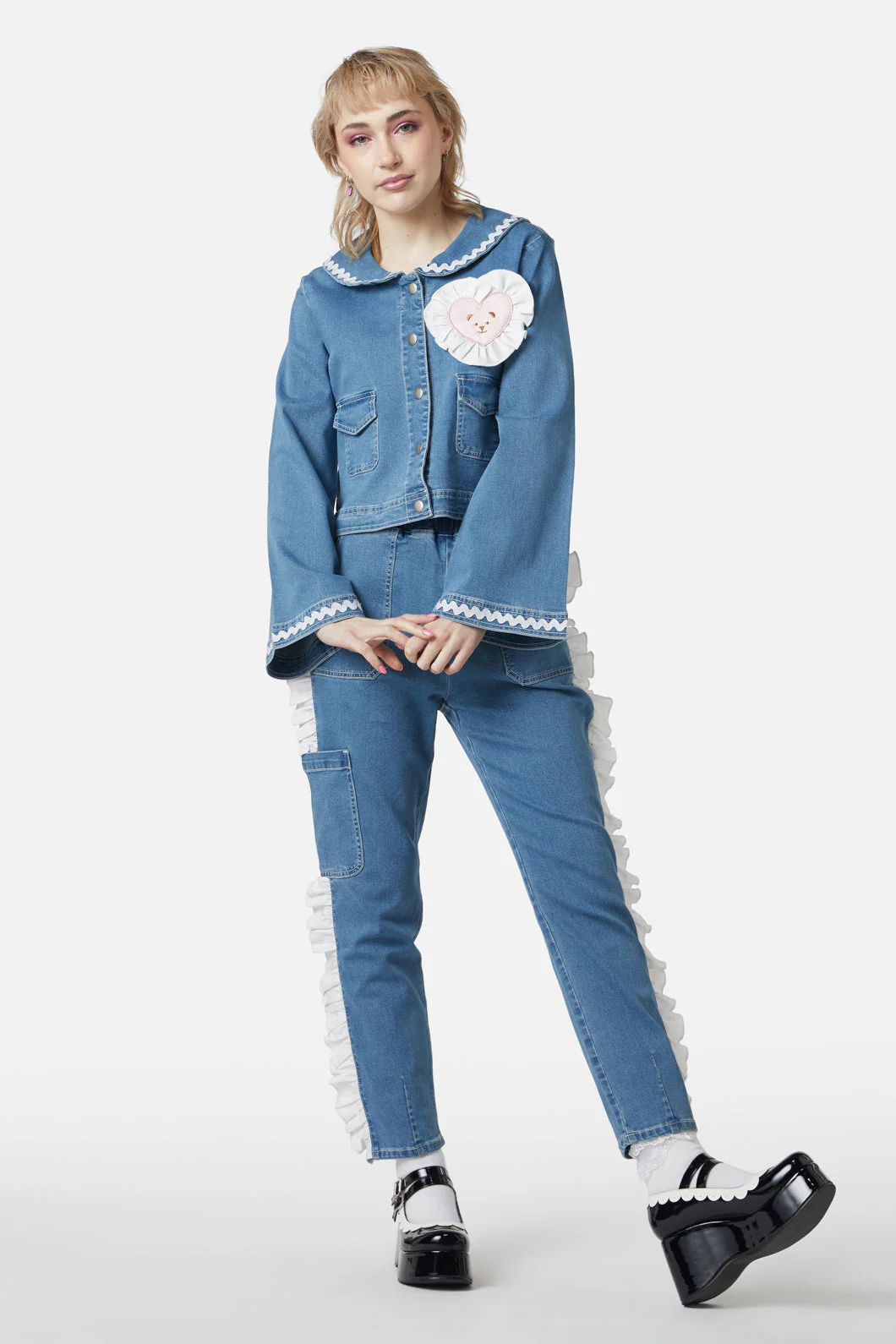Sailor Teddy Denim Jacket - Olabens