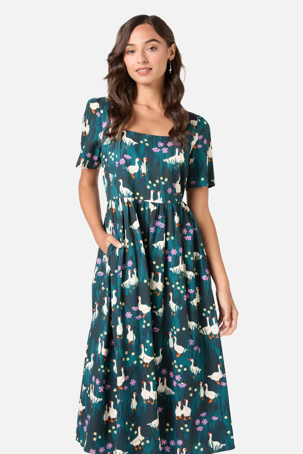 Lucy Goosey Midi Dress - Olabens