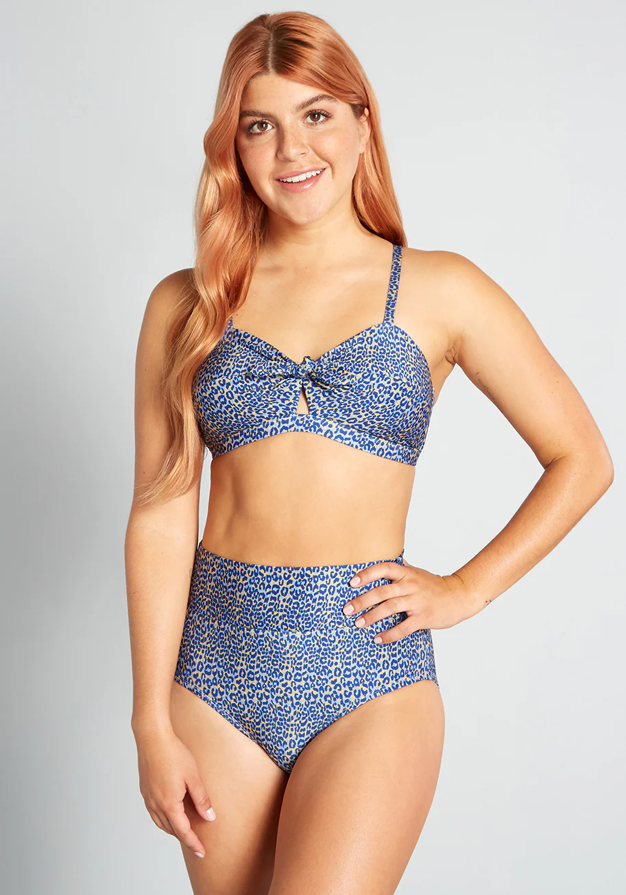 The Clarice High-Waisted Bikini Bottom - Olabens