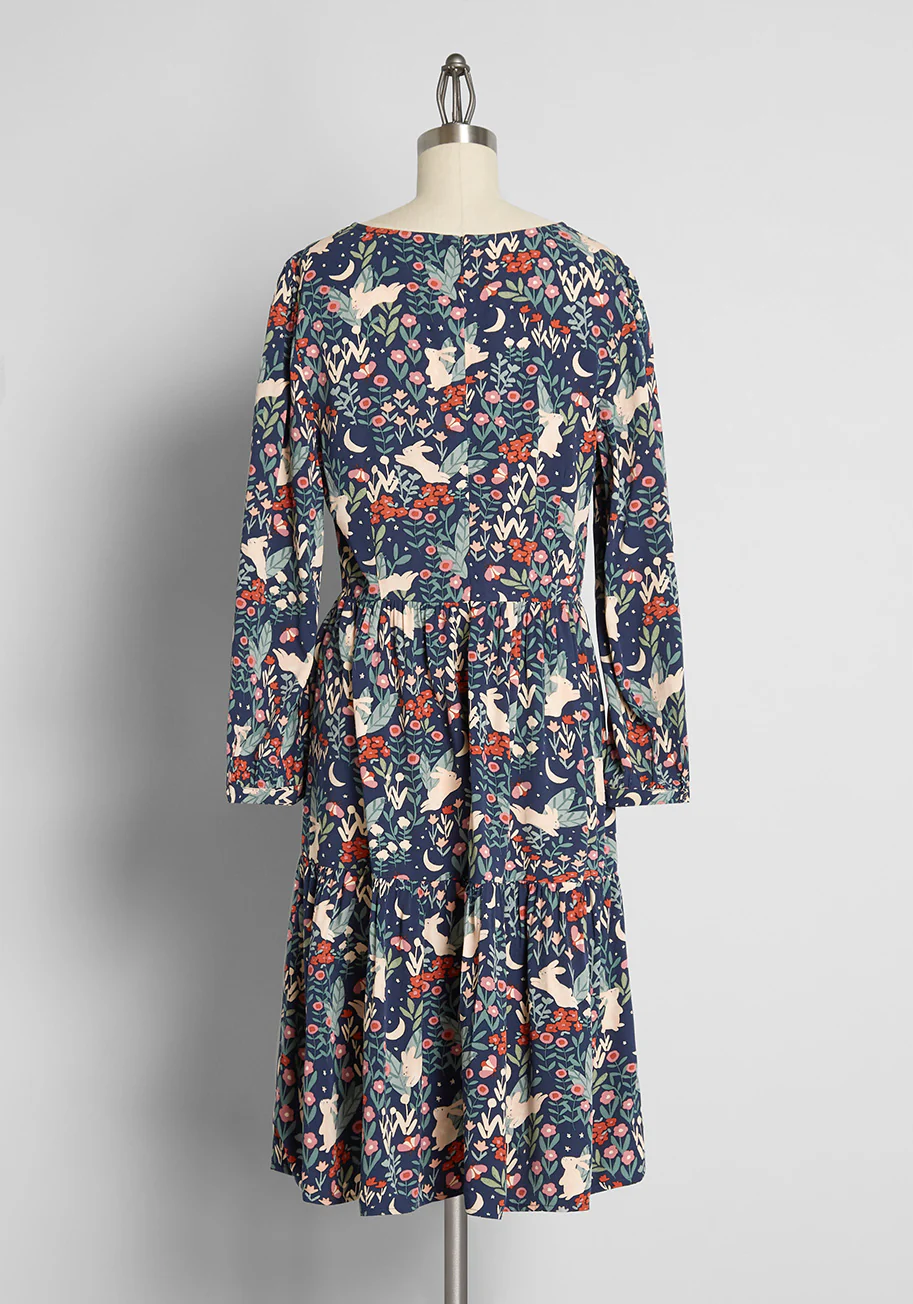 Moonlit Meadow Hijinx Tiered Dress - Olabens