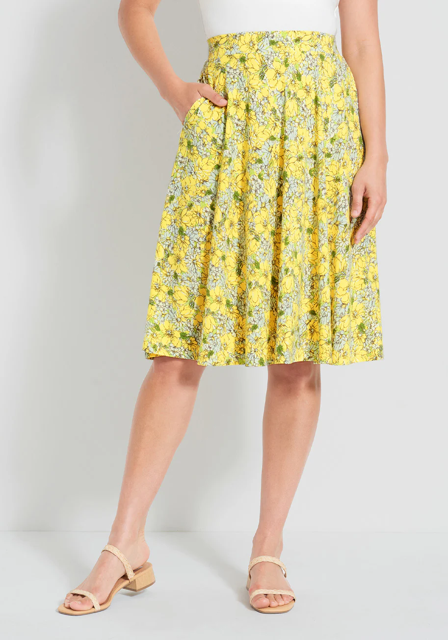 Excellence Attained Knit A-Line Skirt - Olabens