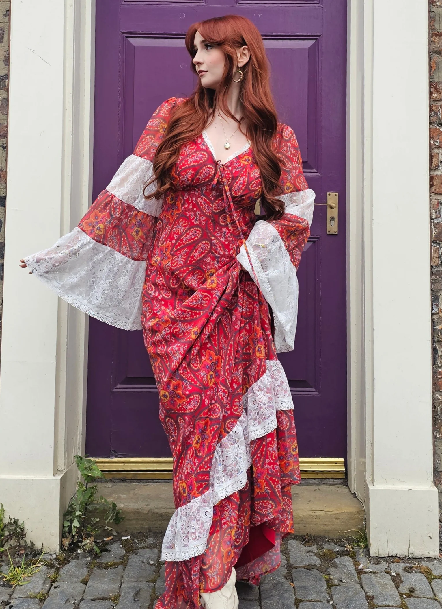 GUNNE SAX by Isnyt Josephina Bell Sleeve Dress - Limited Edition - Olabens