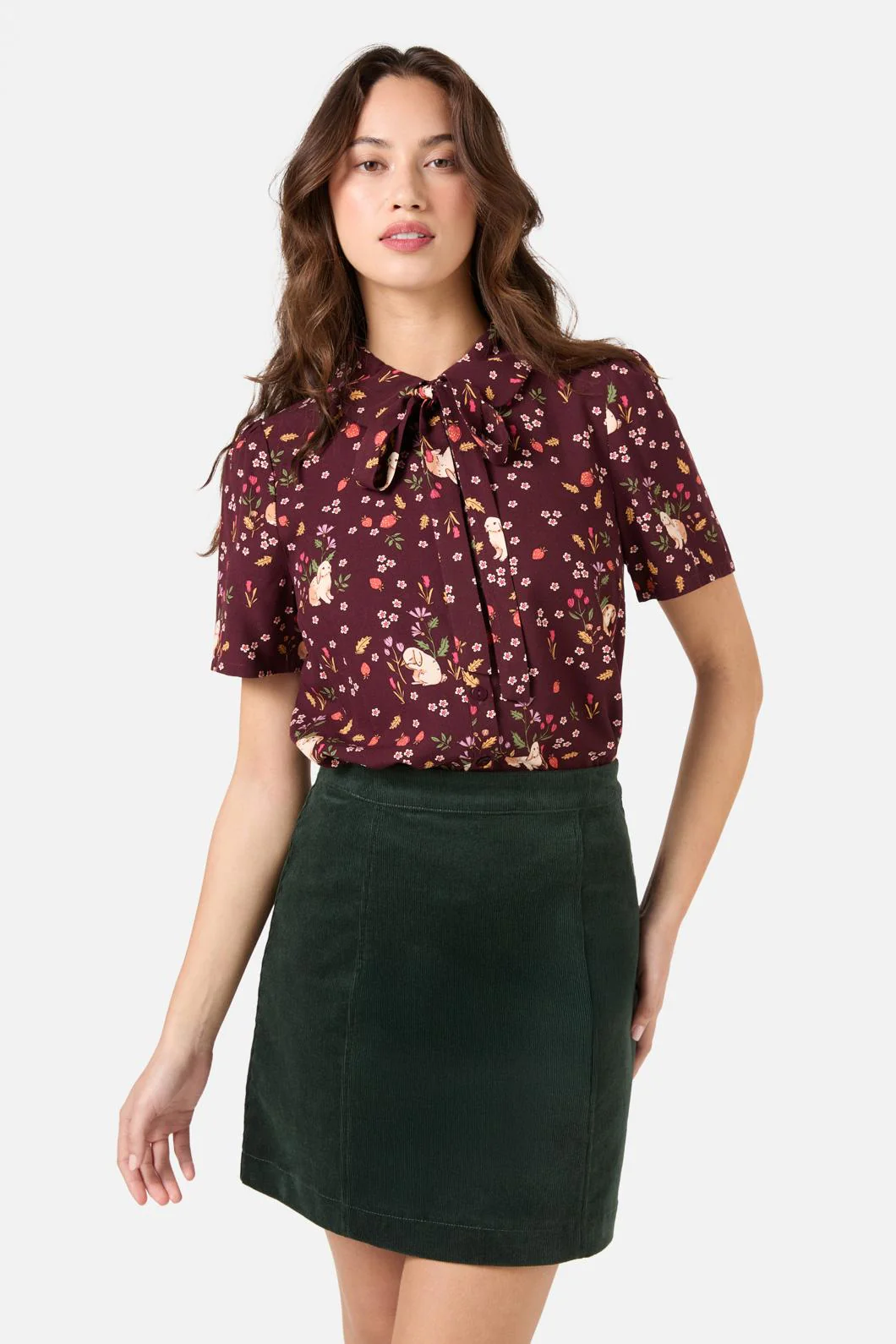 Coco Rabbit Short Sleeve Blouse - Olabens