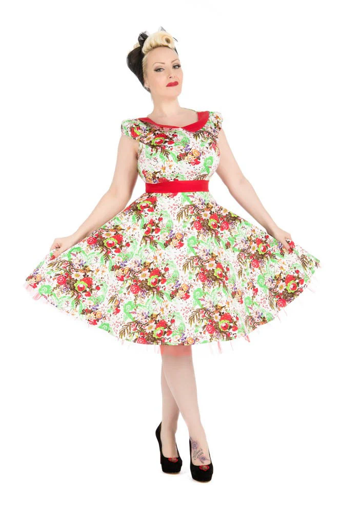 Spring Blossom Swing Dress - Olabens