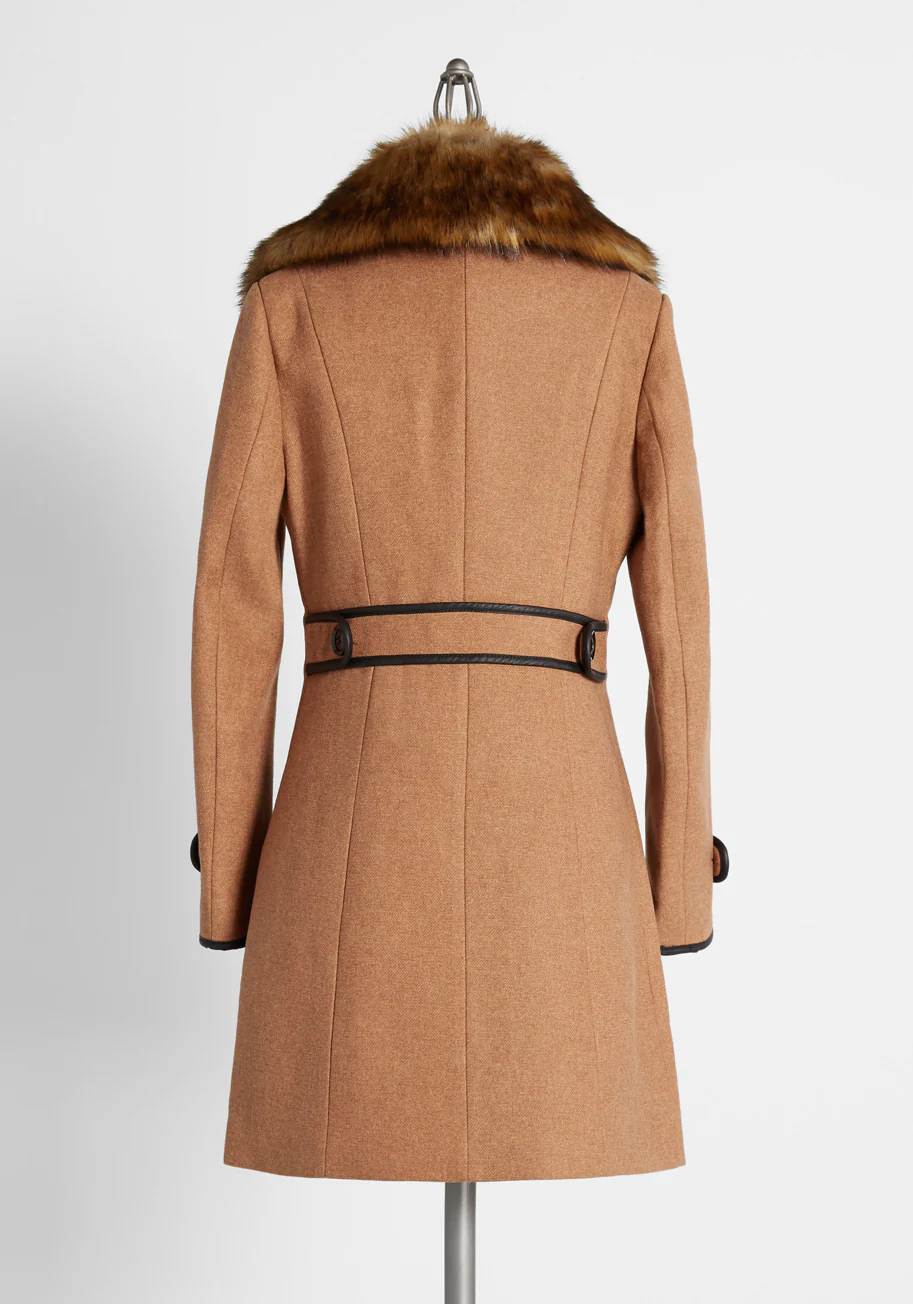 Meander In Merriment Double Breasted Coat - Olabens