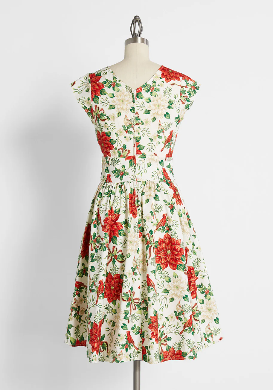 Holiday Garden Party Dress - Olabens