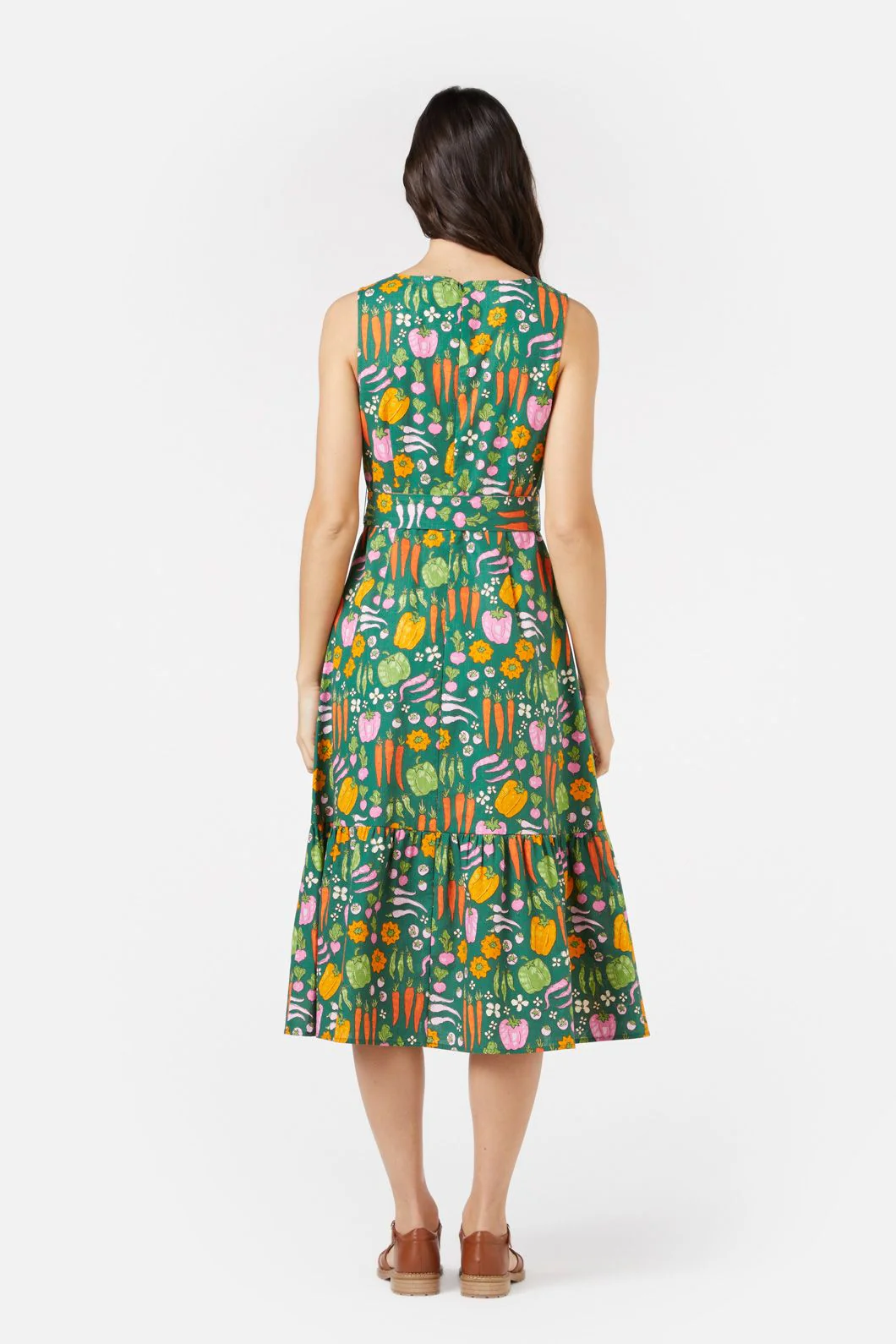 Veggie Patch Midi Dress - Olabens