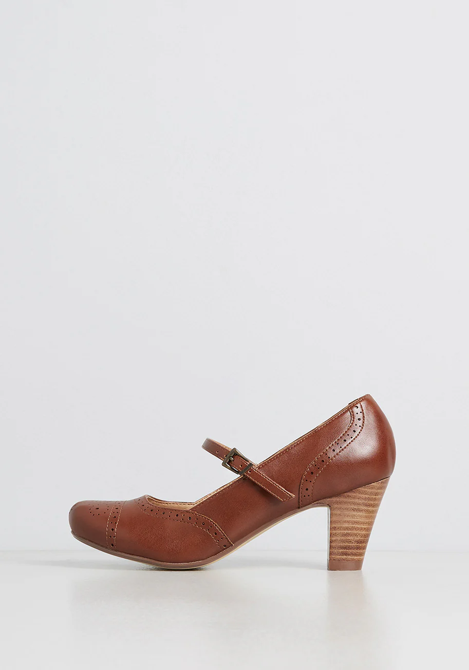 Back In The Saddle Ankle Strap Heel - Olabens