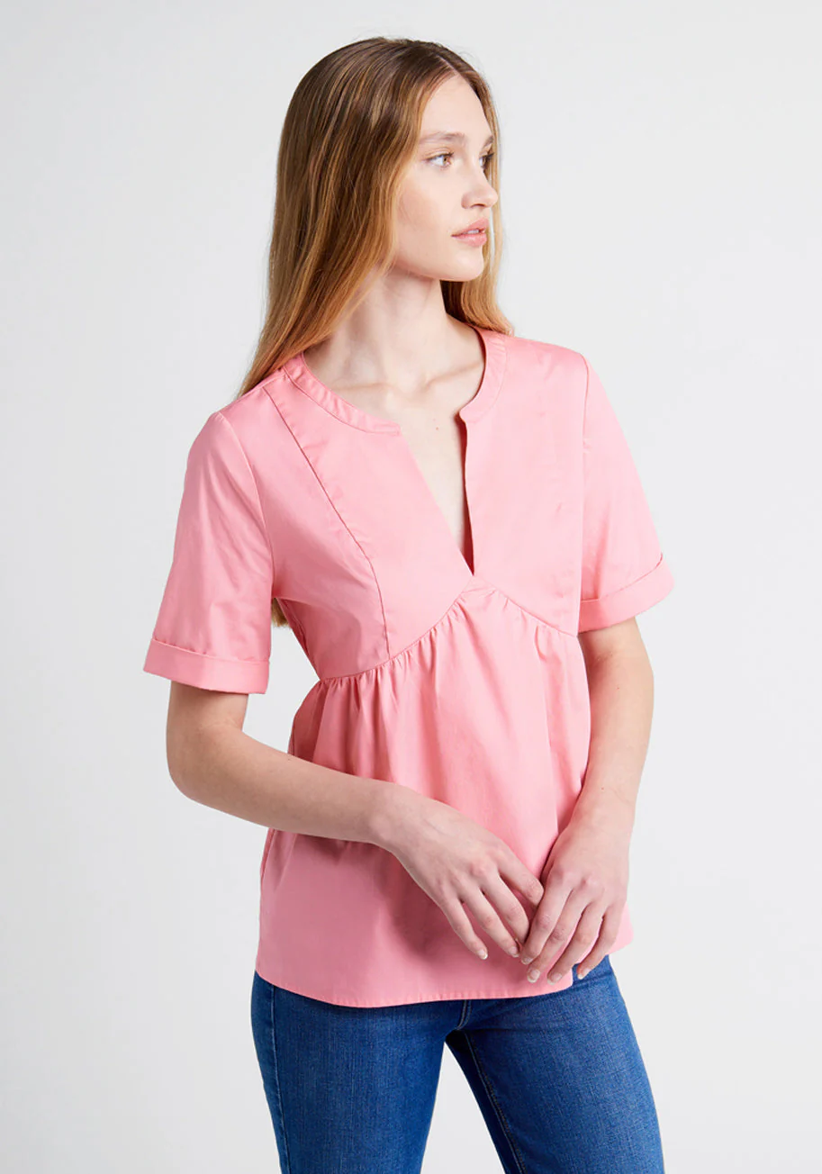 Never Better Y-Neck Top - Olabens