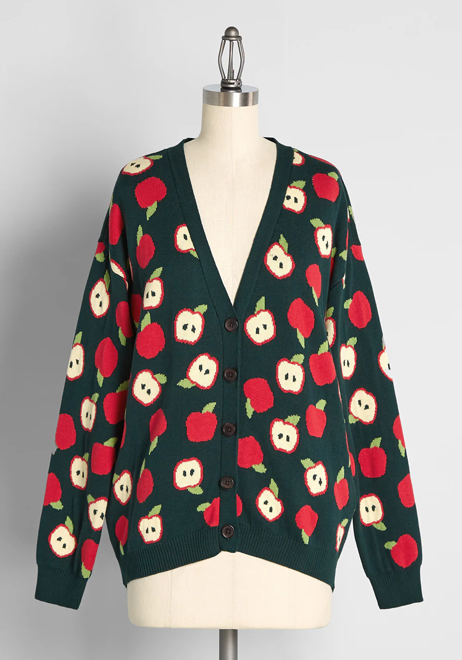 Apple-ly Ever After Cardigan - Olabens