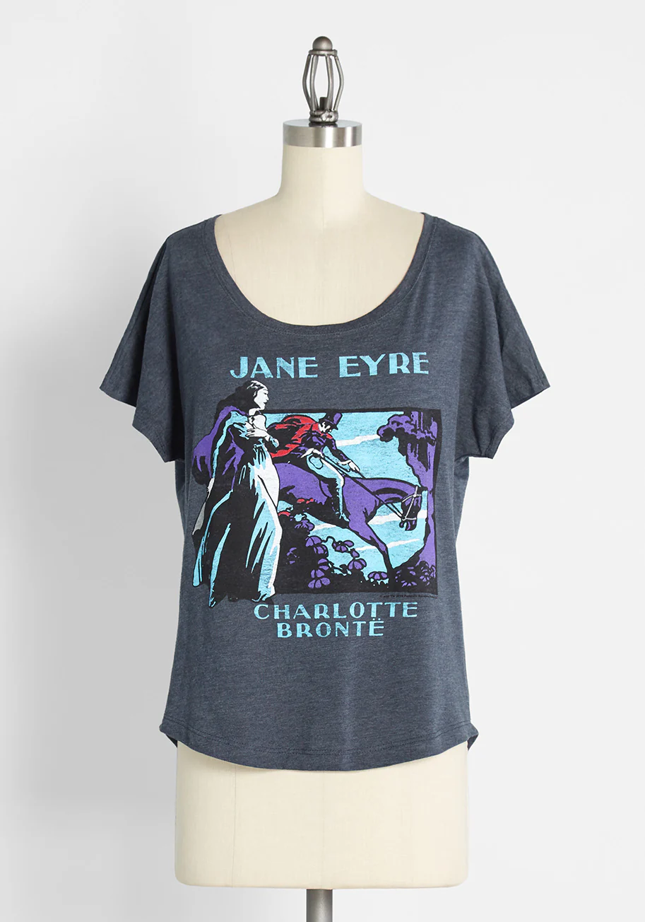 Here for Jane Eyre Graphic Tee - Olabens