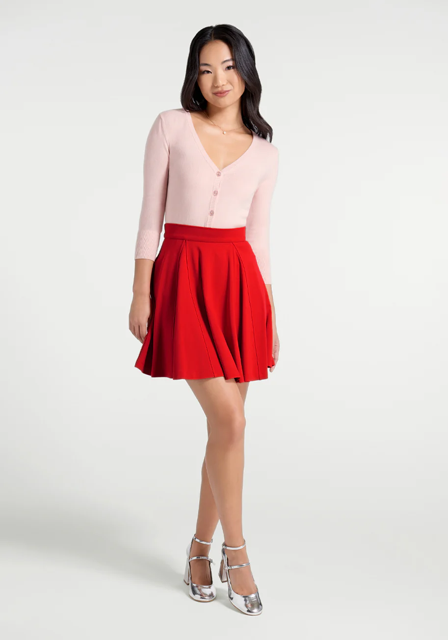 Godet All Night Skater Skirt - Olabens
