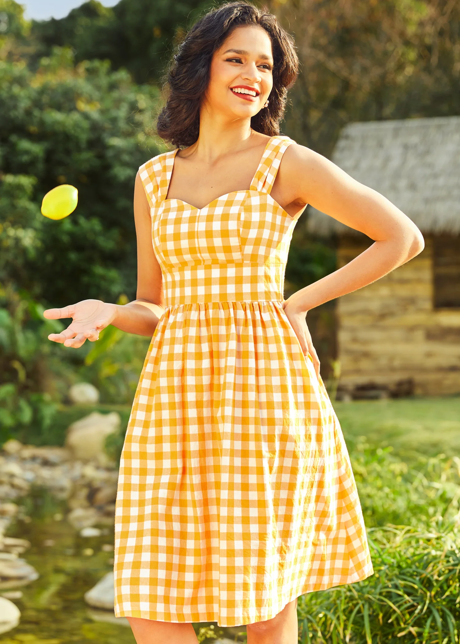 Dance Beneath the Sunrays Fairytale Midi Dress - Olabens