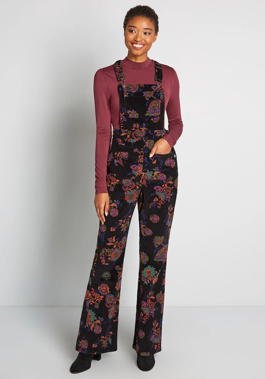 Paisley Makes Perfect Cord Overalls - Olabens